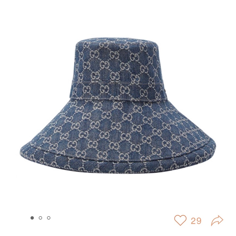 Over sized brim Gucci hat